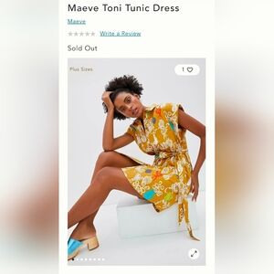 Anthropologie Maeve Toni Tunic Dress Size Small